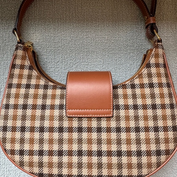 MEDIUM AVA TRIOMPHE BAG in Tartan Textile and calfskin - Picture 4 of 9
